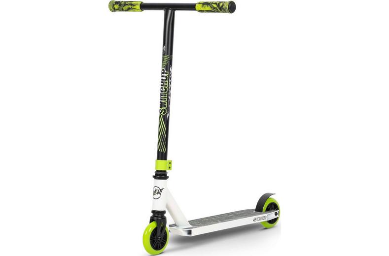 Invert Switch Up Stunt Scooter, White/Black/Lime Invert Switch Up Stunt Scooter, White/Black/Lime