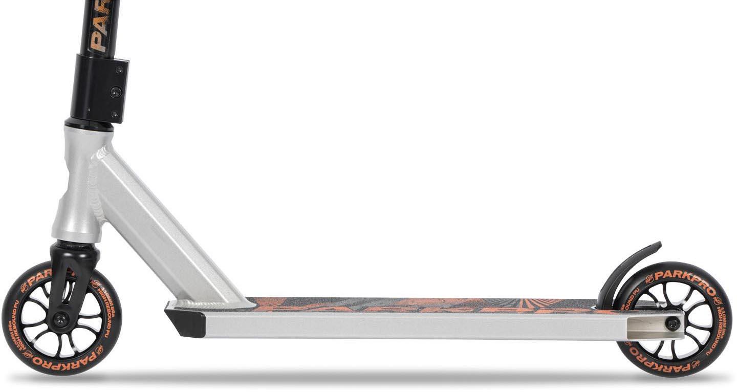 Invert Park Pro Stunt Scooter, Silver/Black/Orange