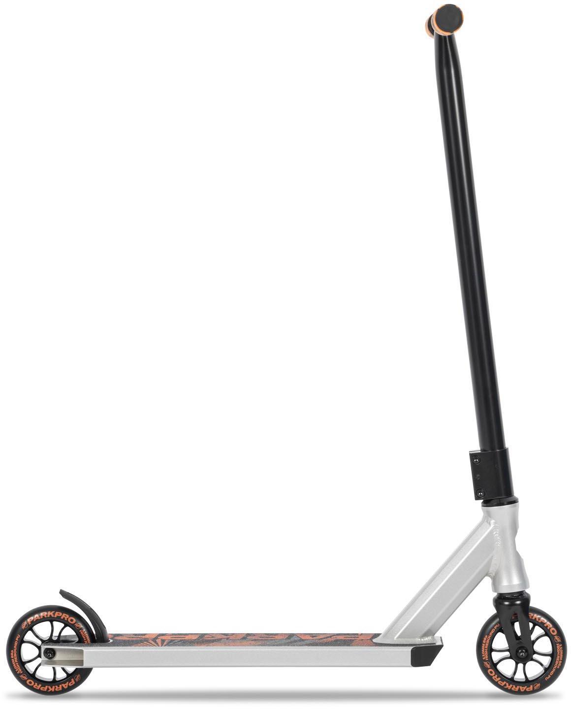 Invert Park Pro Stunt Scooter, Silver/Black/Orange