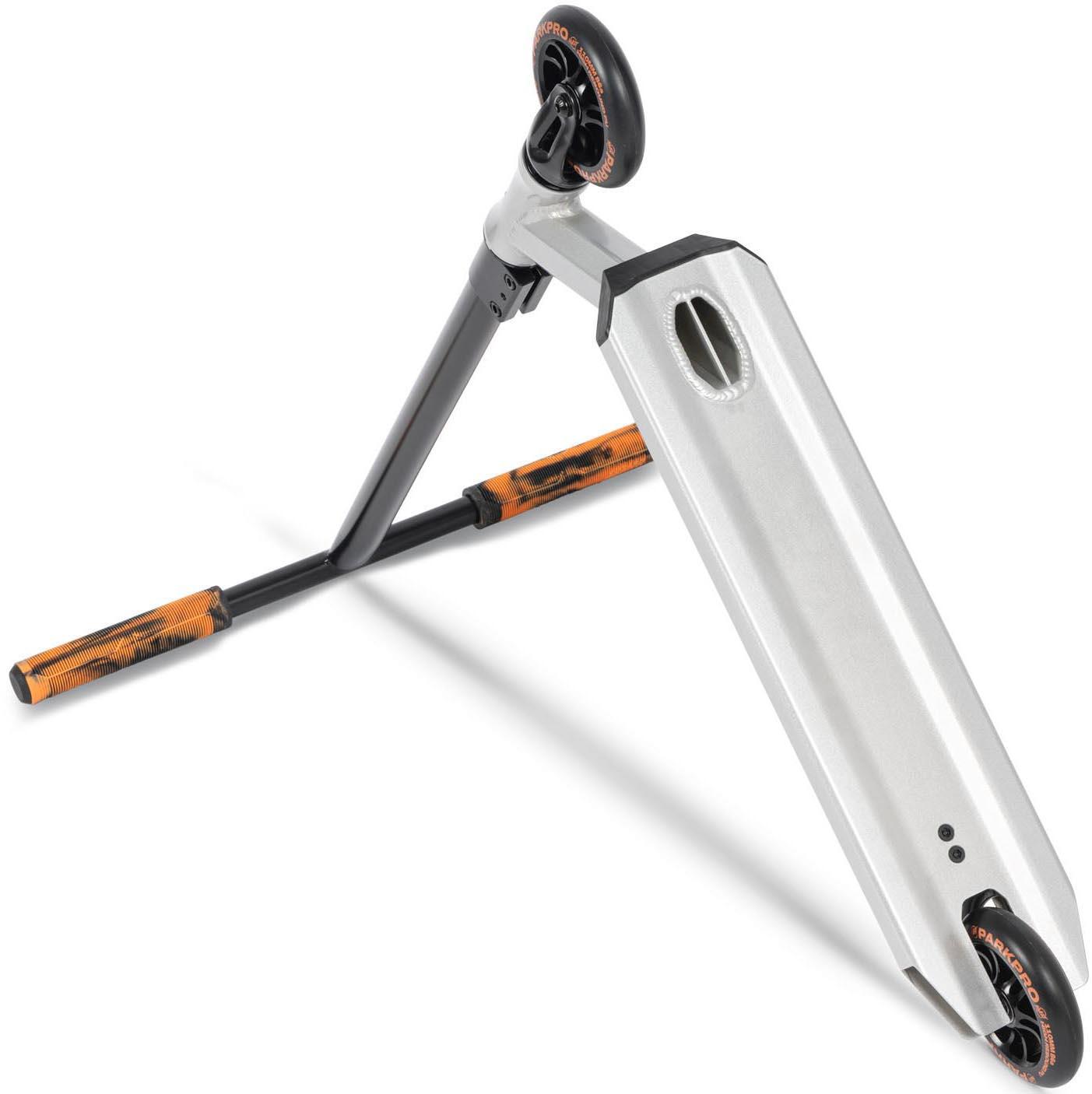 Invert Park Pro Stunt Scooter, Silver/Black/Orange