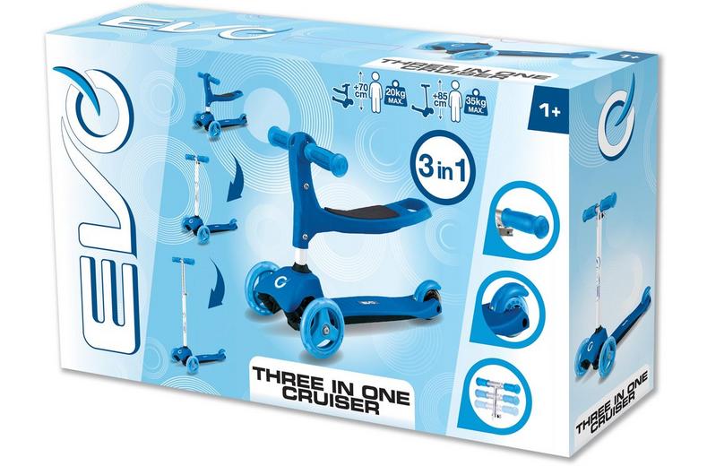 EVO 3 in 1 Cruiser, Blue EVO 3 in 1 Cruiser, Blue