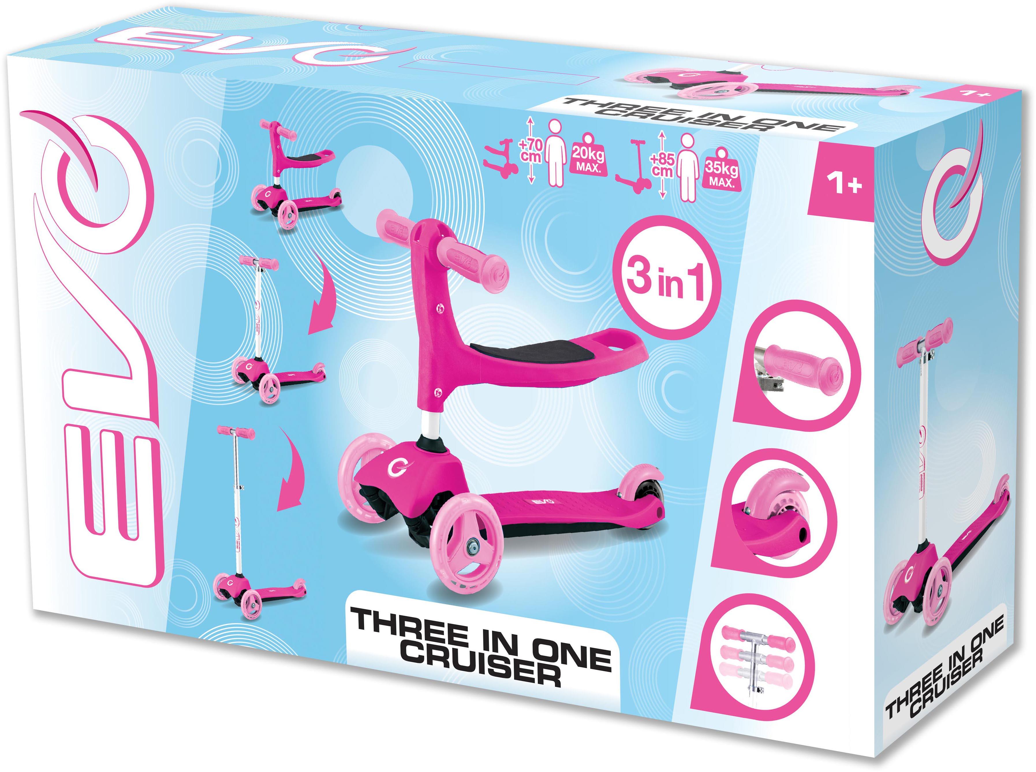 EVO 3 in 1 Cruiser, Pink