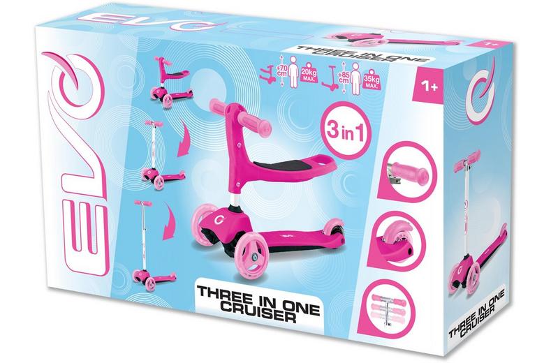 EVO 3 in 1 Cruiser, Pink EVO 3 in 1 Cruiser, Pink