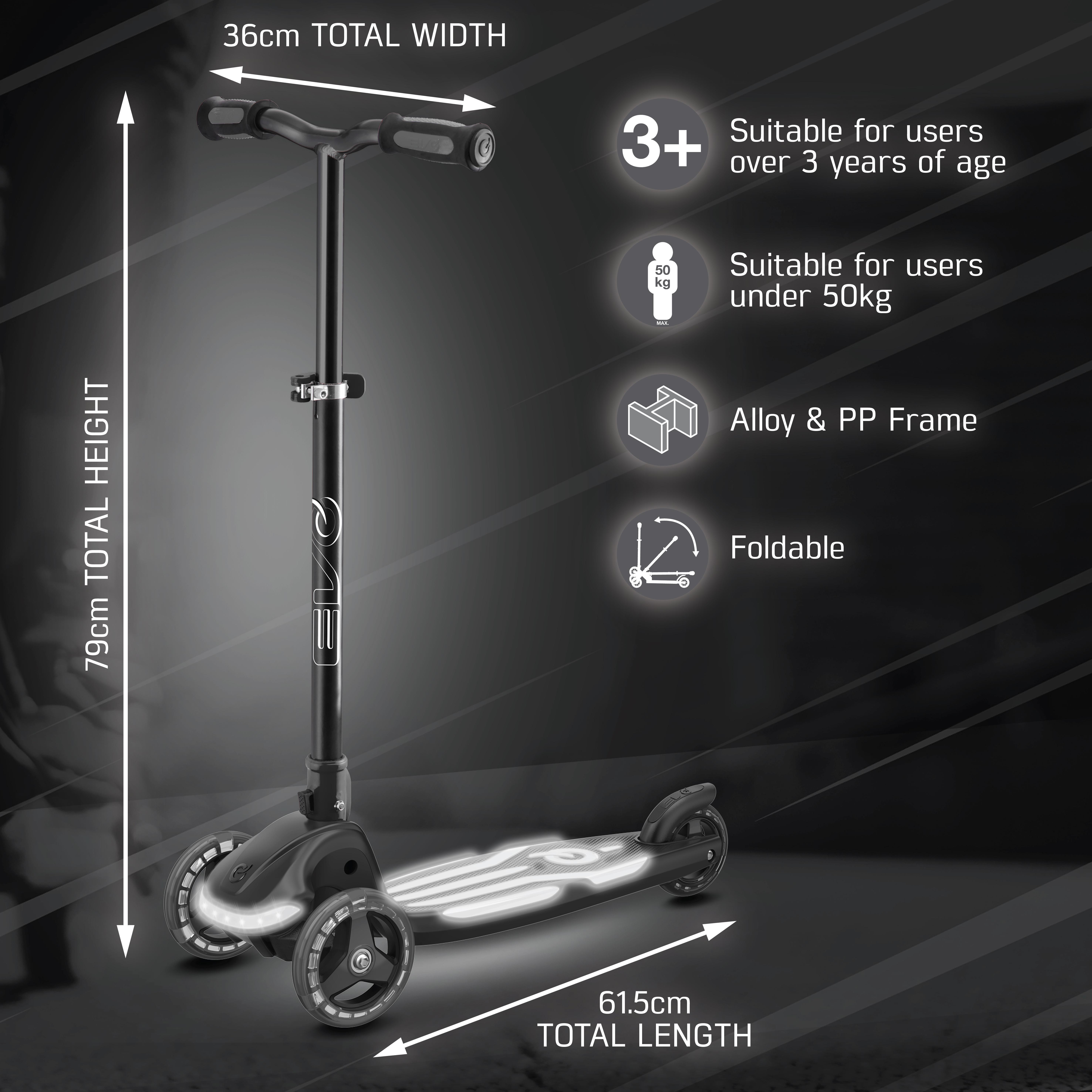 EVO Illuminate, Black/White Lightnings
