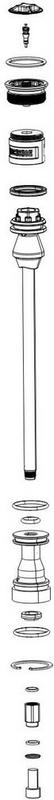Halfords RockShox Rockshox Debonair Fork Spring Assembly Psylo Gold 35Mm A1+ 2025+, 130Mm | Extra 8% off for BC Members