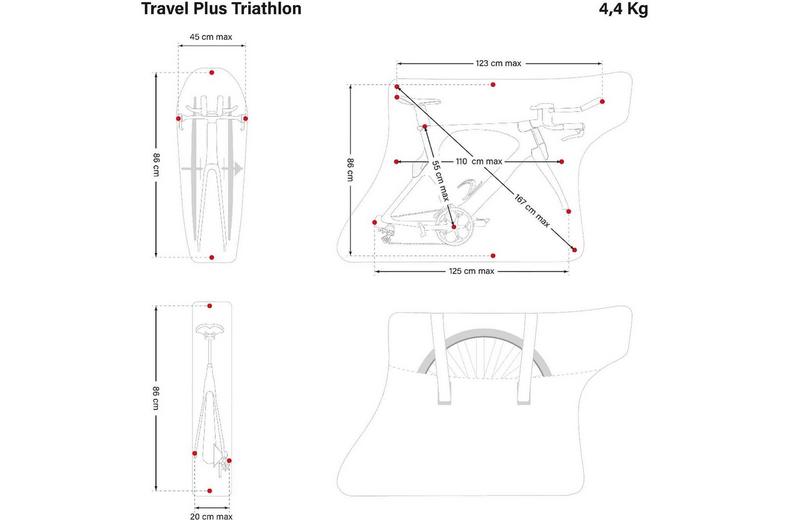 Scicion Soft Bike Bag Travel Plus Triathlon Scicion Soft Bike Bag Travel Plus Triathlon