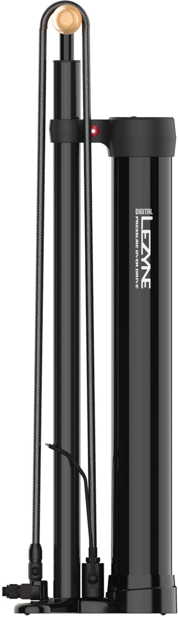 Lezyne Digital Pressure Over Drive Tubeless Track Pump Black