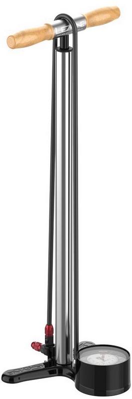 Halfords Lezyne Alloy Floor Drive 3.5 Track Pump, Silver Gloss Tall | Extra 8% off for BC Members