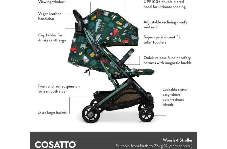 Woosh 4 Stroller Cosatto Carnival Woosh 4 Stroller Cosatto Carnival