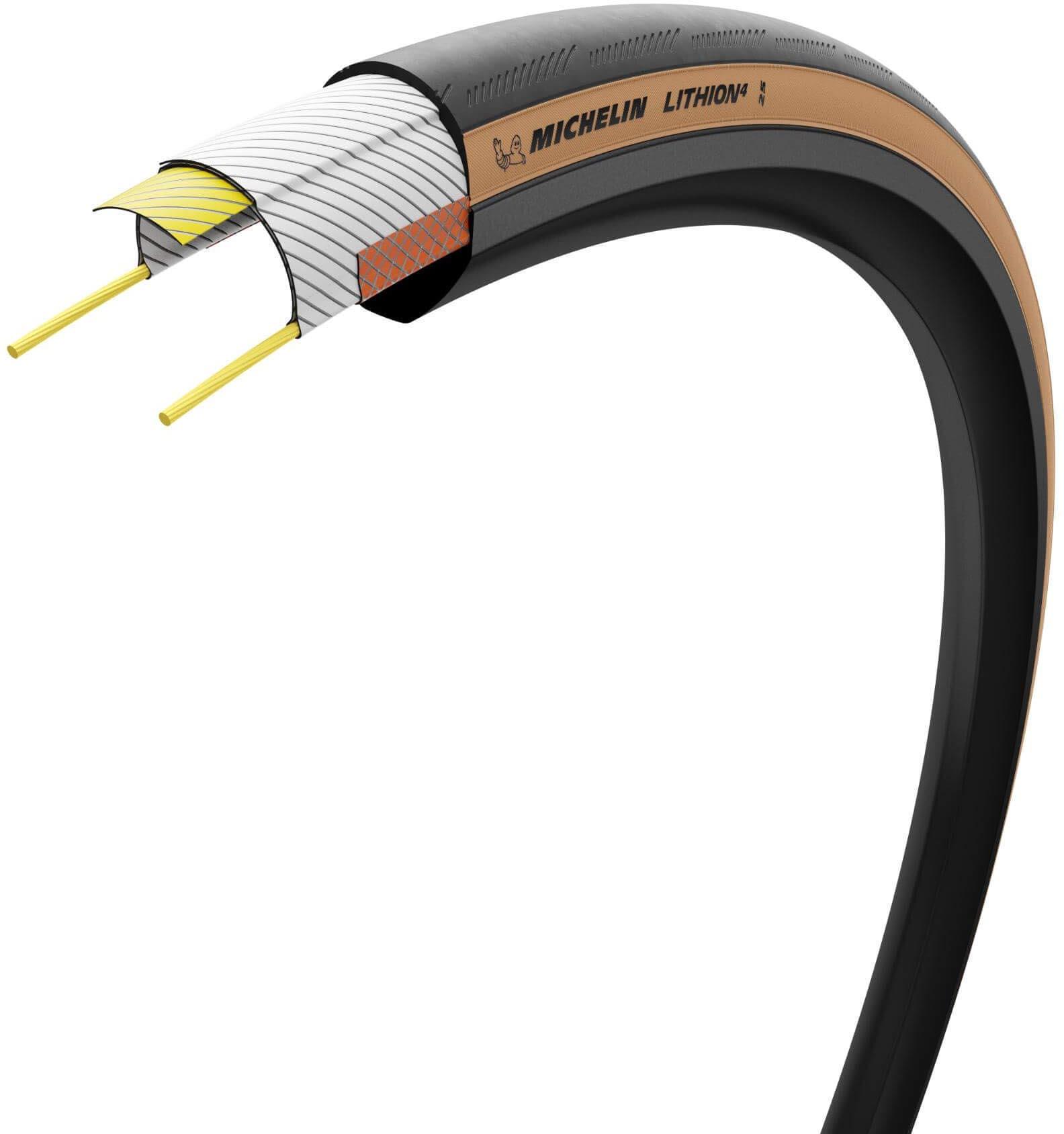Michelin Lithion 4 Clincher Tyre, Classic 700x32c | Halfords UK