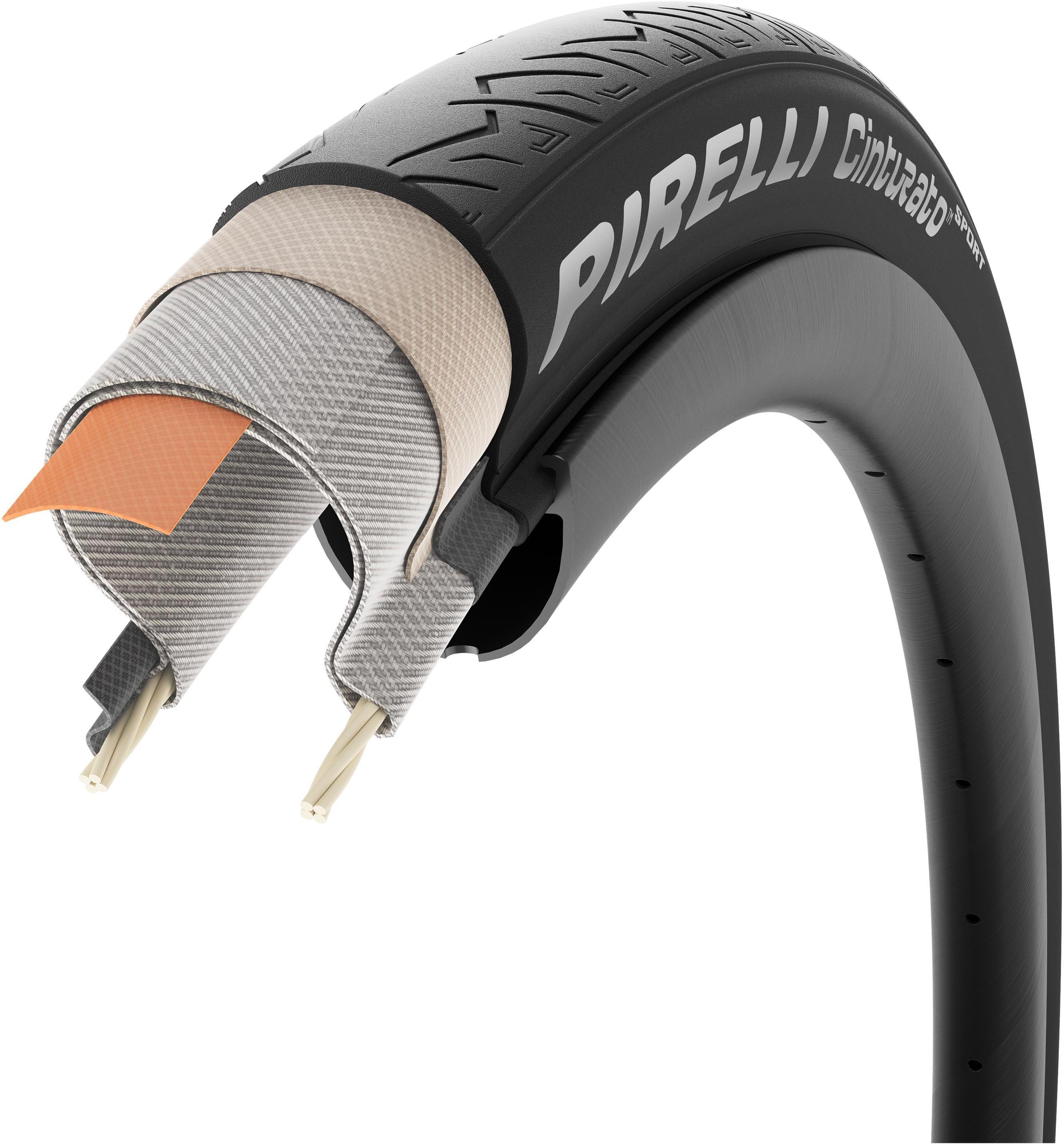 Pirelli Cinturato Sport Clincher Tyre, Black 700x28c