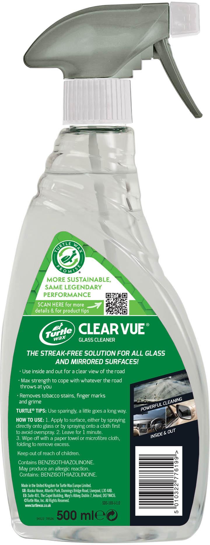 Turtle Wax ClearVue Glass Clean 500ML