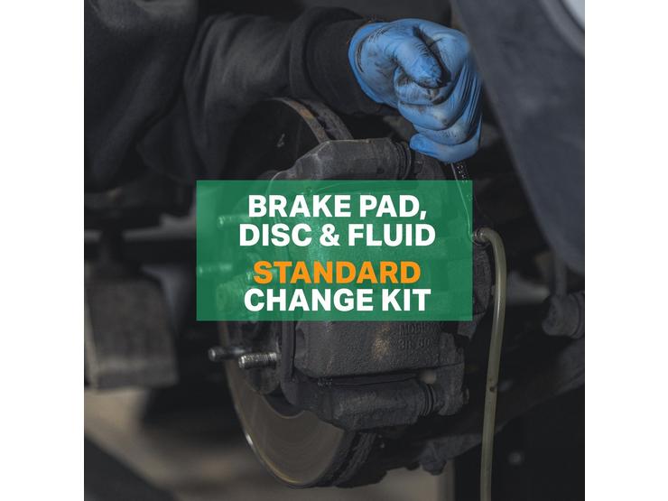 Brake Pad, Disc & Fluid Standard Change Kit