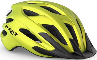 Halfords MET Met Crossover Helmet Lime Metallic 52-59 | Extra 8% off for BC Members