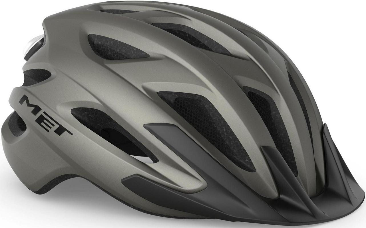 Halfords MET Met Crossover Helmet Titanium Matt 52-59 | Extra 8% off for BC Members