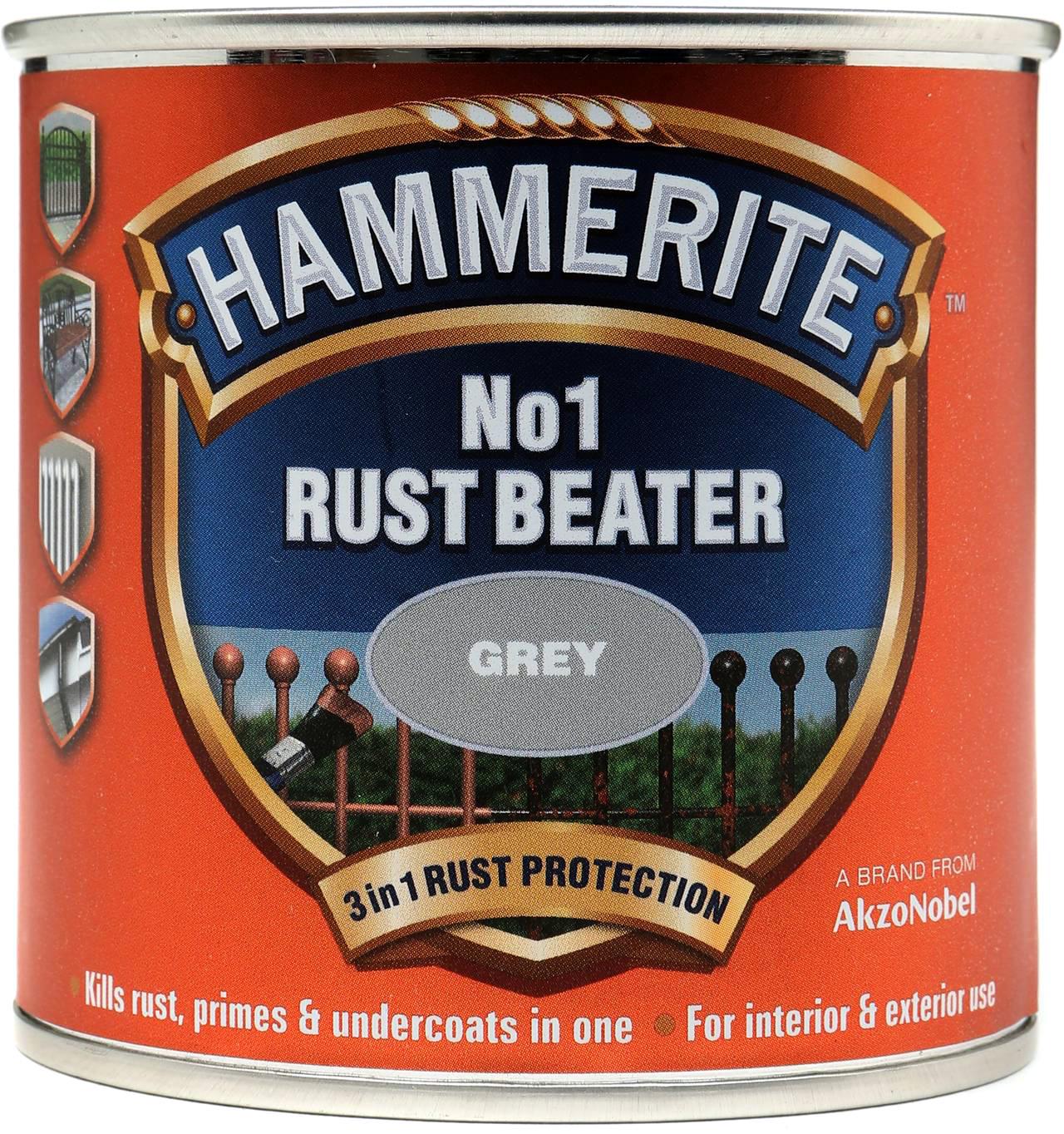 Hammerite No1 Rustbeater Grey 250Ml