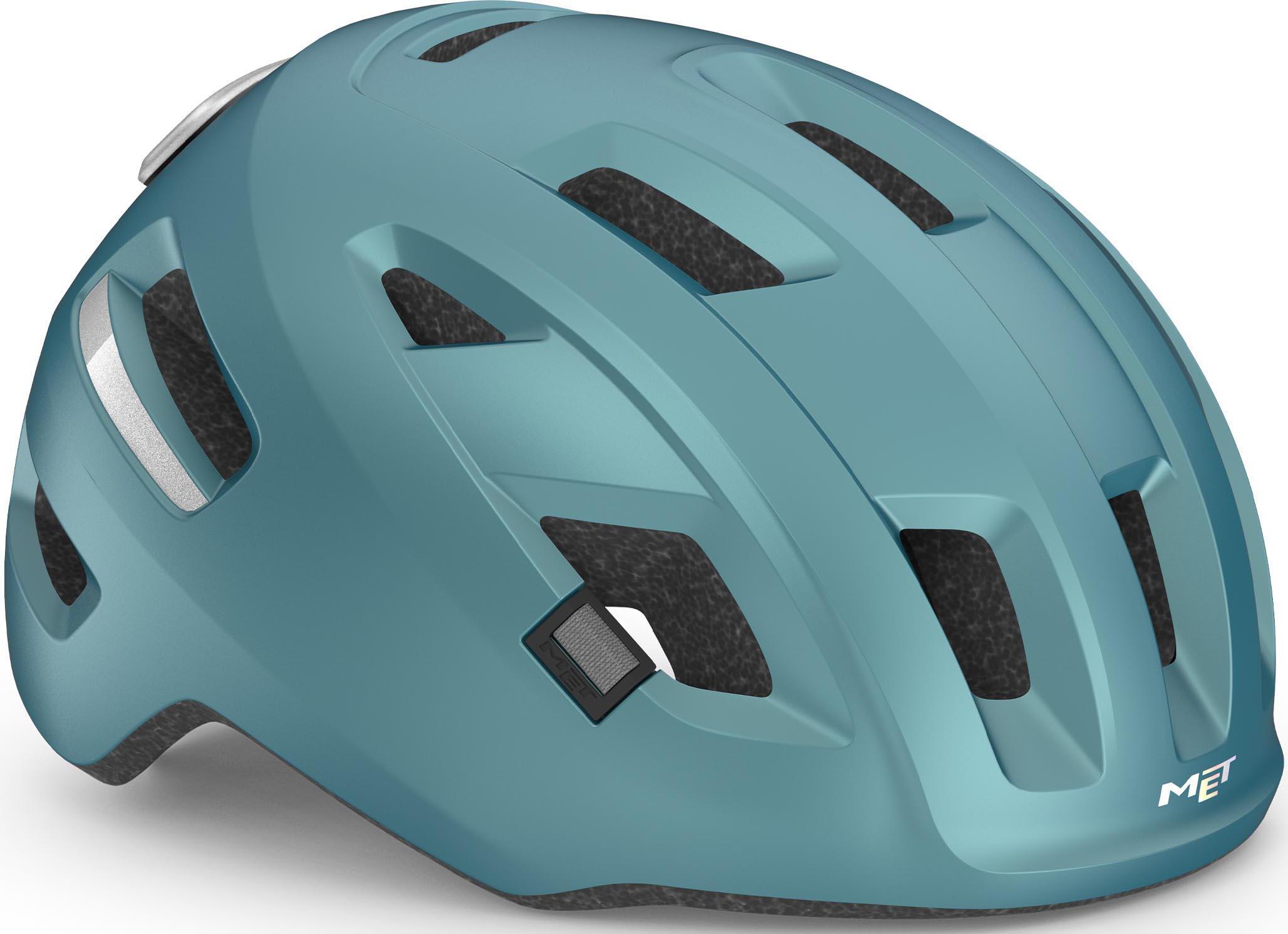 Halfords MET E-Mob Helmet, MIPS, Teal 56-58 | Pricematch, Extra 8% off for BC Members, Free Bike Health Check, Cycle2Work Scheme & 0% APR Finance.