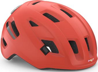 MET E-Mob Helmet, Coral Matt, 56-58