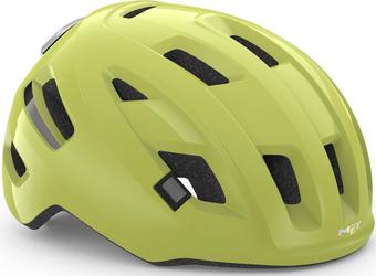 MET E-Mob Helmet, Lime Glossy, 52-56