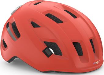 MET E-Mob Helmet, MIPS, Coral, 52-56cm