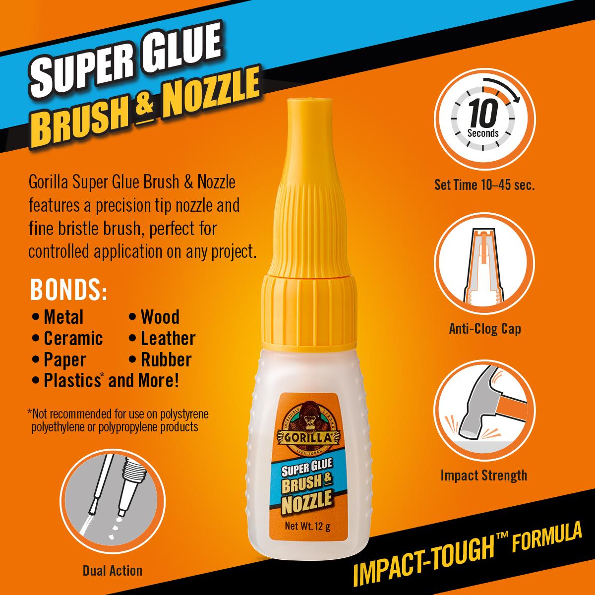 Gorilla Brush And Nozzle Superglue