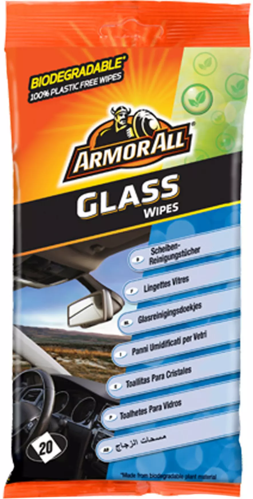 Armor All Streak Free Glass Wipes 30 Pack