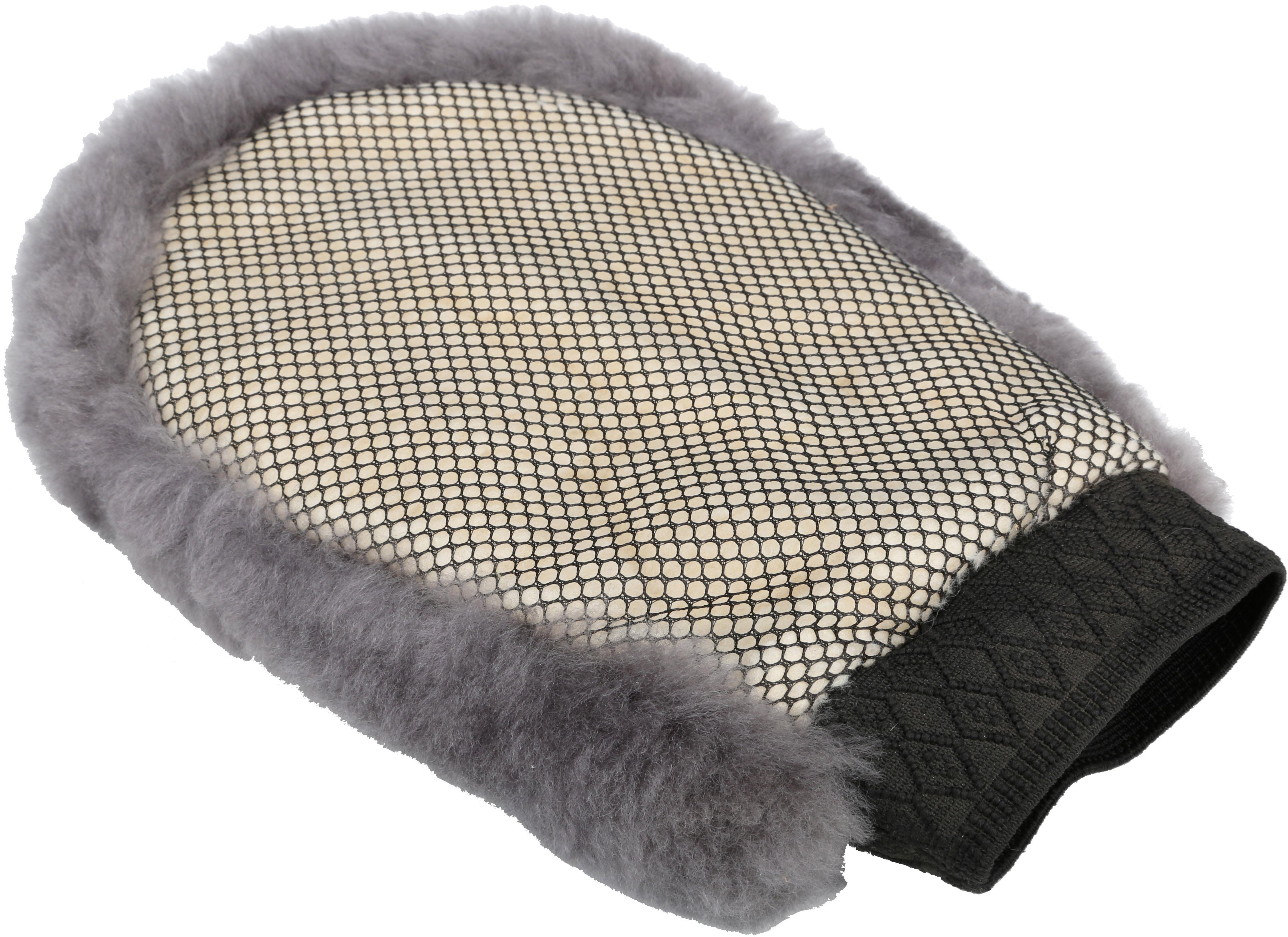 Halfords Sheepskin & Mesh Polish Mitt