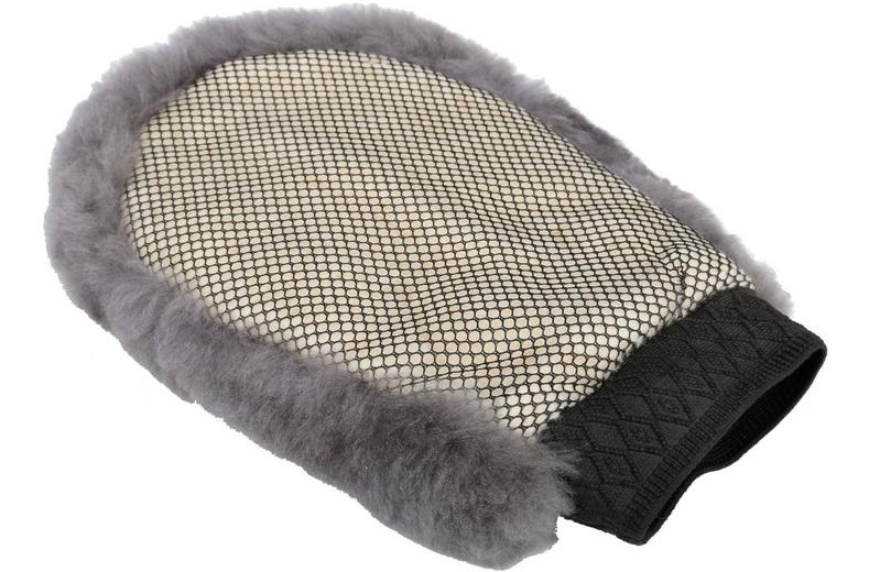 Halfords Sheepskin & Mesh Polish Mitt Halfords Sheepskin & Mesh Polish Mitt