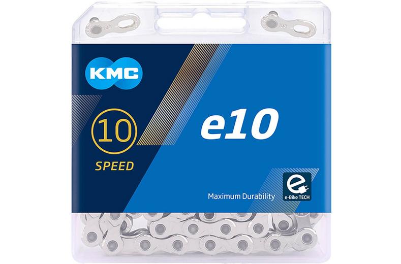 KMC E10 E-Bike 10 Speed Chain, Silver, 122L KMC E10 E-Bike 10 Speed Chain, Silver, 122L