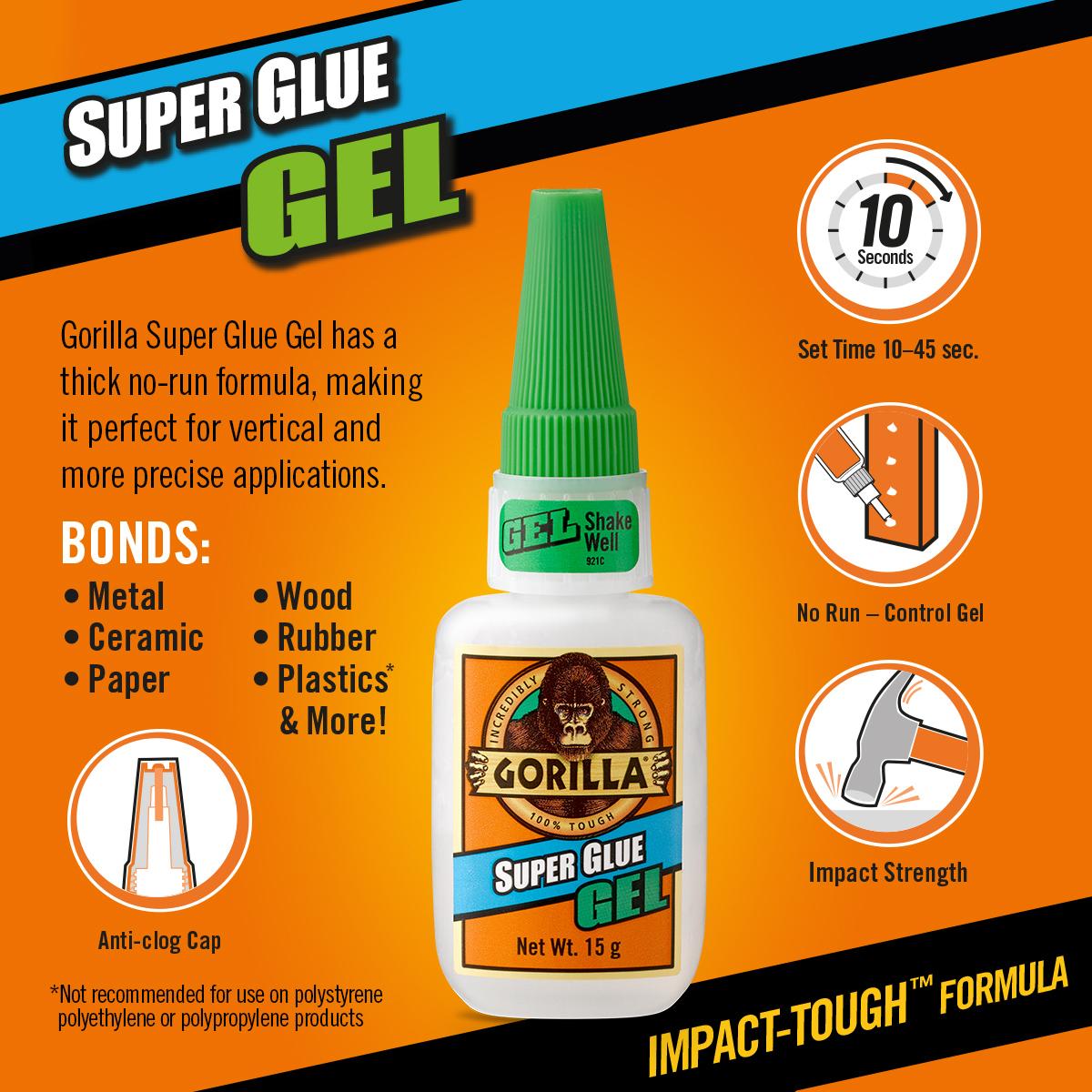 Gorilla Super Glue Gel 15g