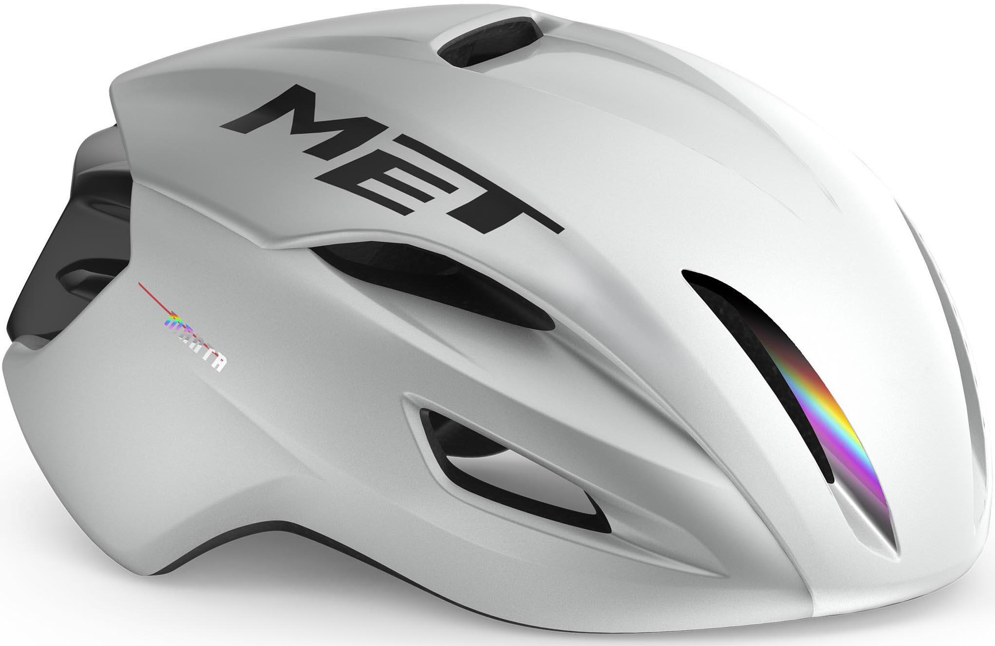 Halfords MET Manta Helmet, MIPS, White Holographic, Small | Extra 8% off for BC Members
