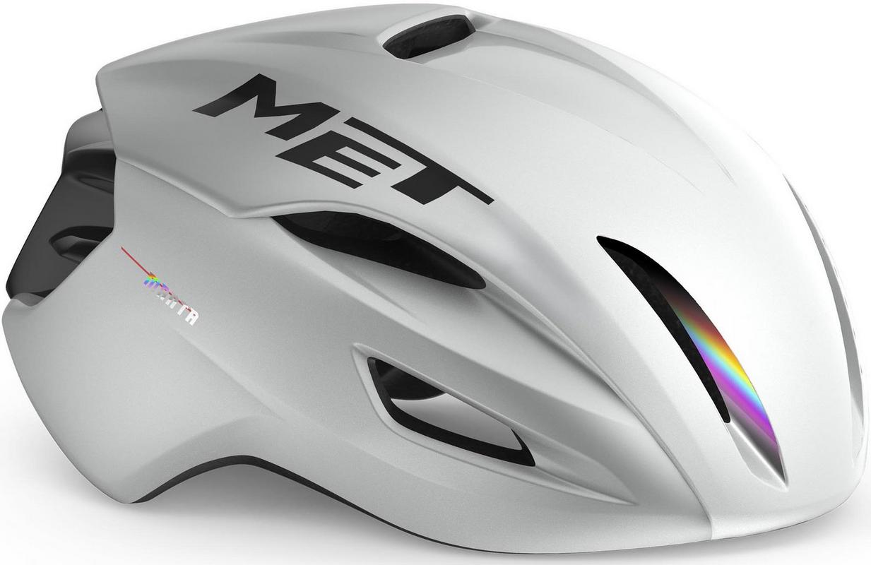 Halfords MET Met Manta Helmet, Mips, White Holo 58-61 | Extra 8% off for BC Members