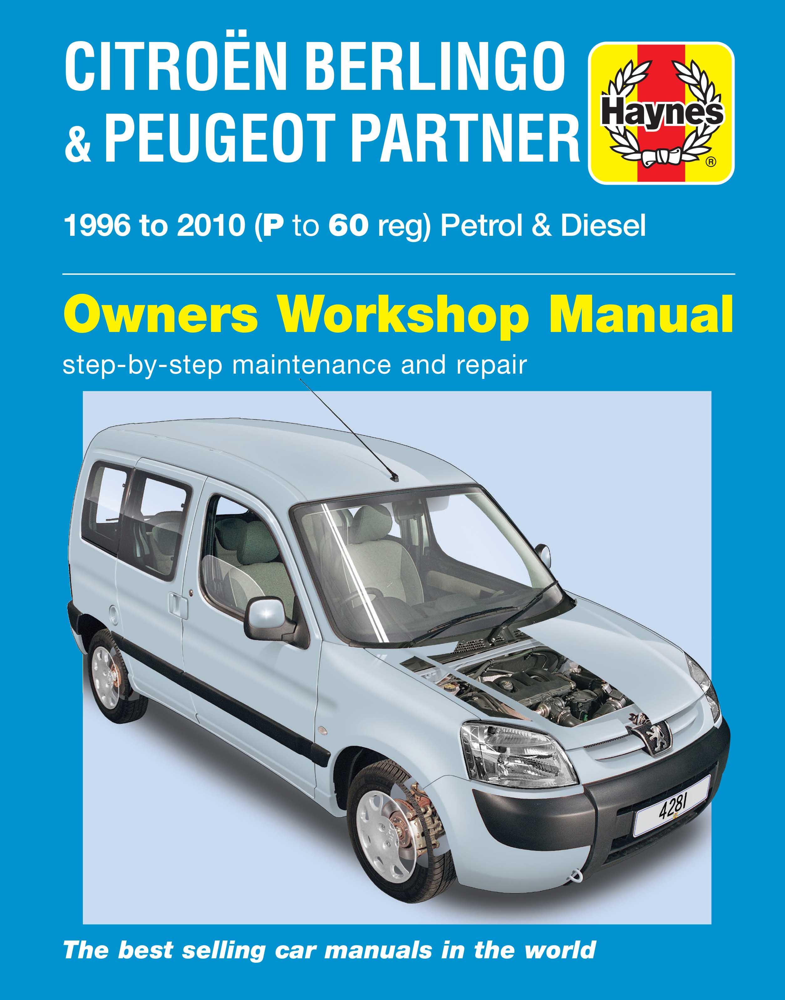 Haynes Citroen Berlingo & Peugeot Partner (96 To 10) Manual