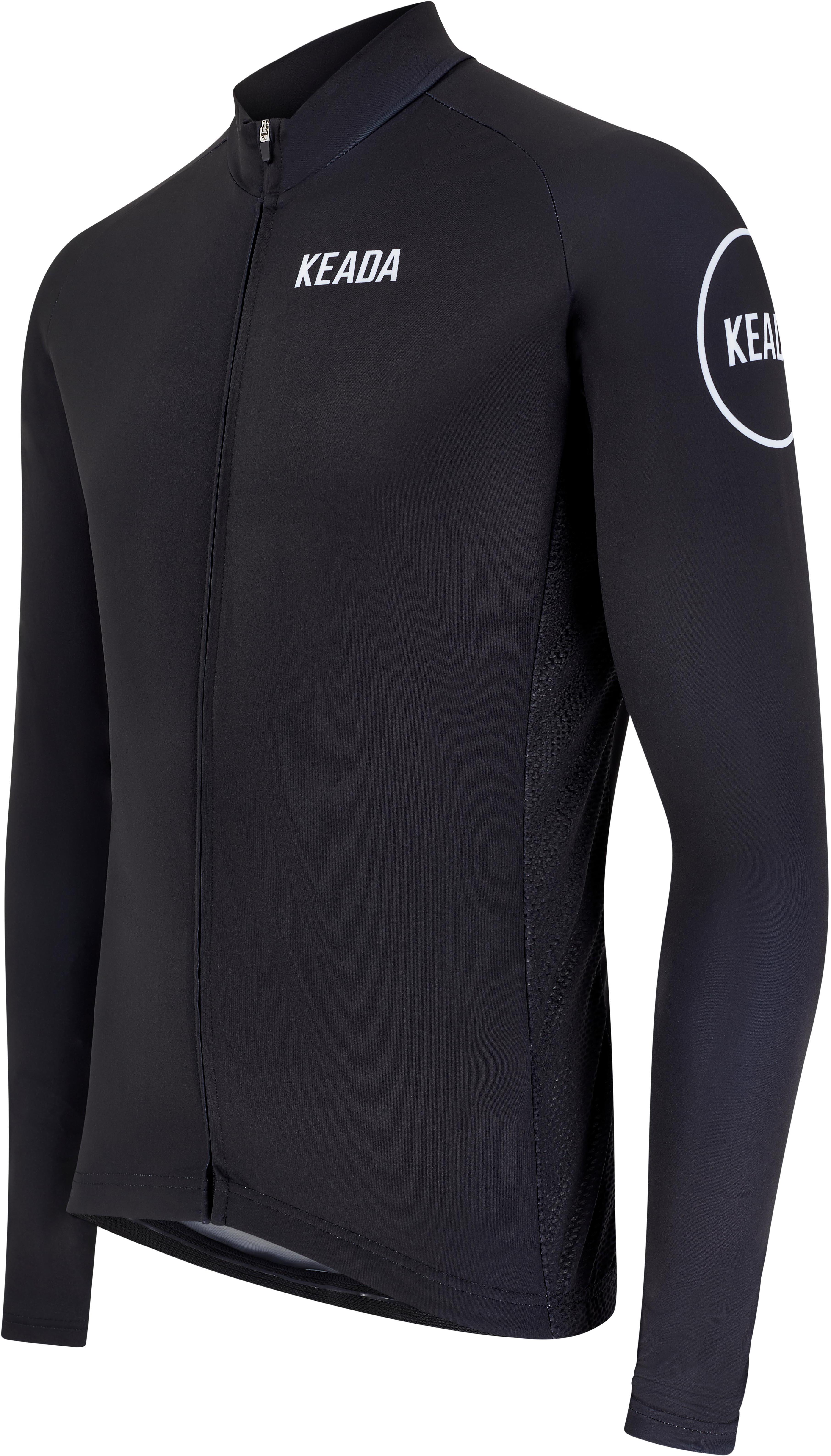 Keada Sports Men's Essential Long Sleeved Cycling Jersey | Halfords UK