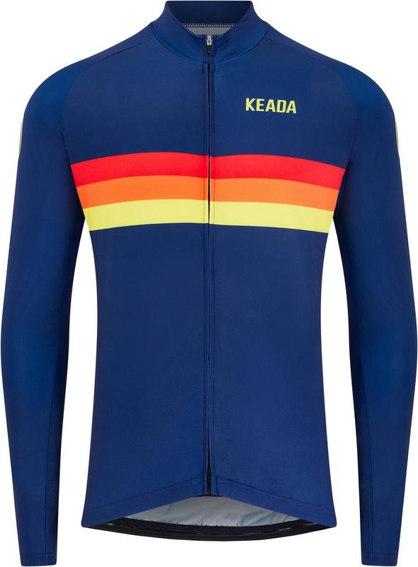 Halfords Keada Sports Men's Sunrise Long Sleeve Cycling Jersey - Large | Extra 8% off for BC Members