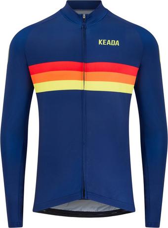 Keada Sports Men's Sunrise Long Sleeve Cycling Jersey - XL