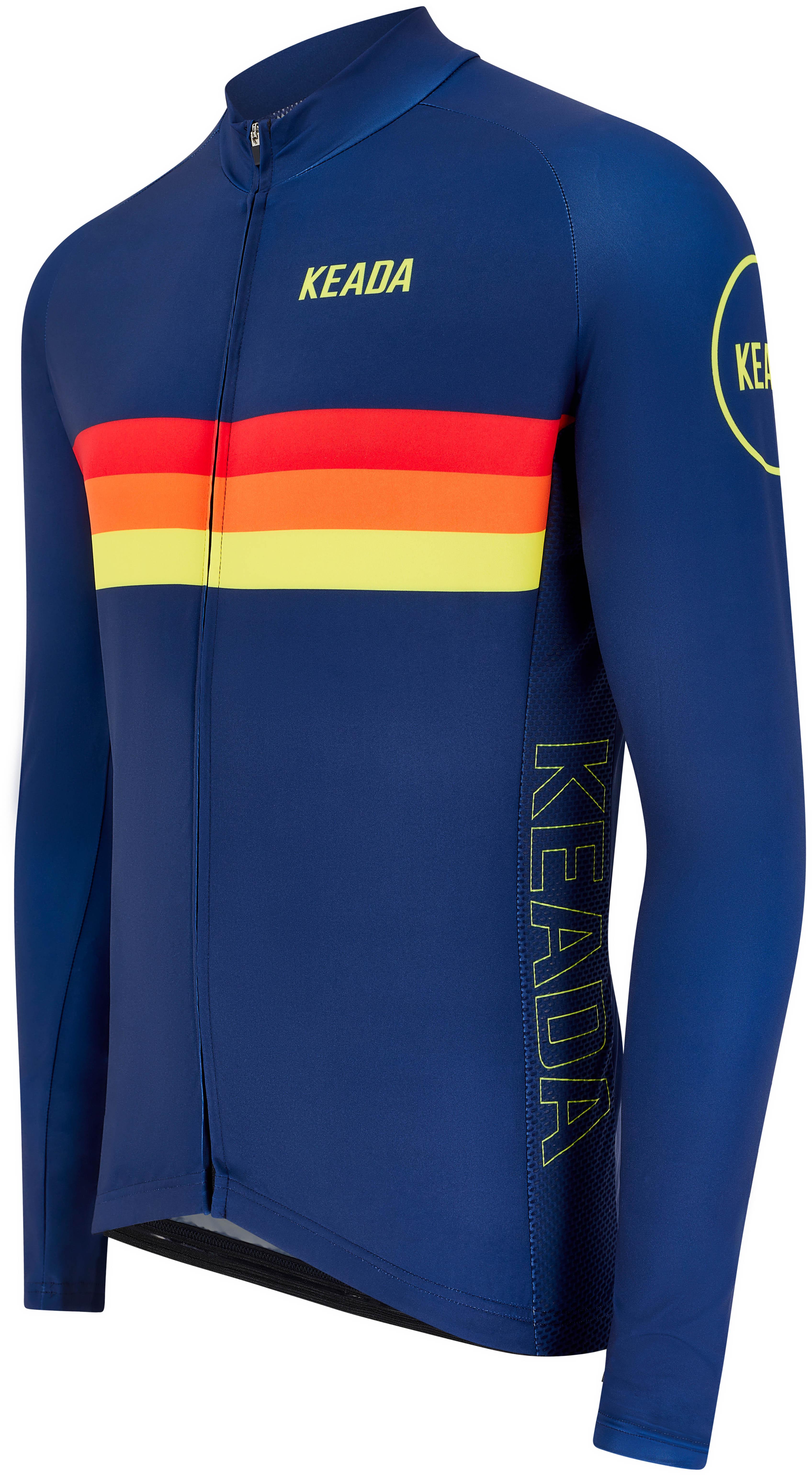 Keada Sports Men's Sunrise Long Sleeve Cycling Jersey