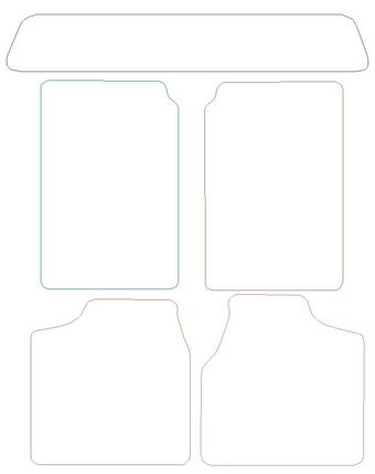 Chrysler Voyager - Premium Mats 0 Clips (SS2439)