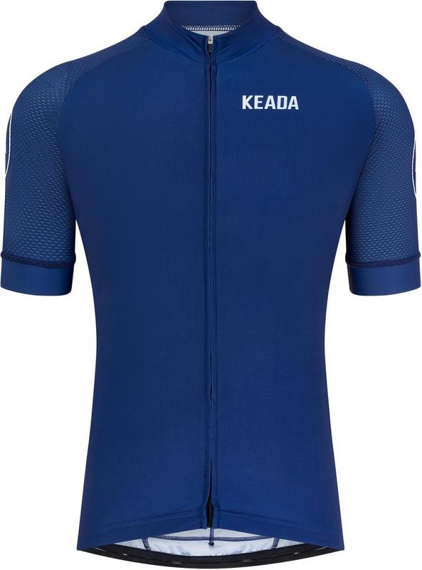 Halfords Keada Sports Men's Essential Short Sleeved Cycling Jersey, Navy - Small | Extra 8% off for BC Members