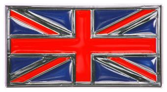 Trillogy Union Flag Chrome Badge | Halfords UK