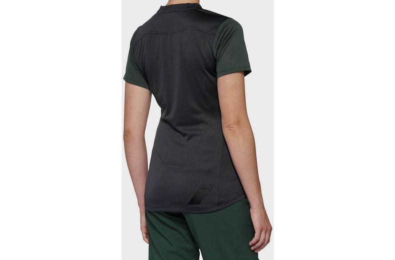100% RIDECAMP Womens Short Sleeve Jersey Black/Grey - L 100% RIDECAMP Womens Short Sleeve Jersey Black/Grey - L