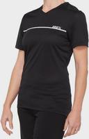 Halfords 100% Ridecamp Womens Short Sleeve Jersey Black/Grey - L | Extra 8% off for BC Members