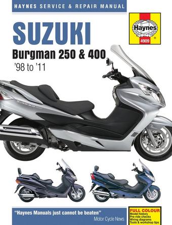 Haynes Suzuki Burgman 250 & 400 Scooters (98 - 11)
