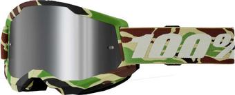 100% Strata 2 Goggles - Camo, Silver Mirror Lens