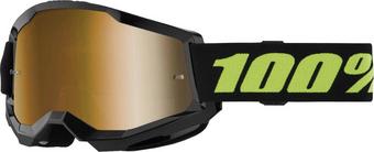 100% Strata 2 Goggles - Solar Eclipse, Gold Mirror Lens