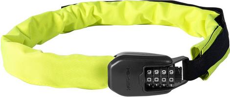 Halfords Hiplok Spin Chain Lock - Neon Yellow | Extra 8% off for BC Members