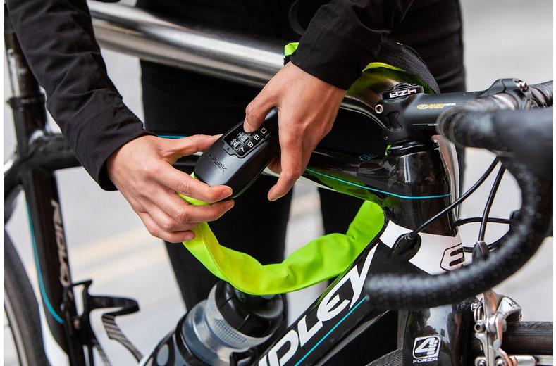 Hiplok Spin Chain Lock - Neon Yellow Hiplok Spin Chain Lock - Neon Yellow