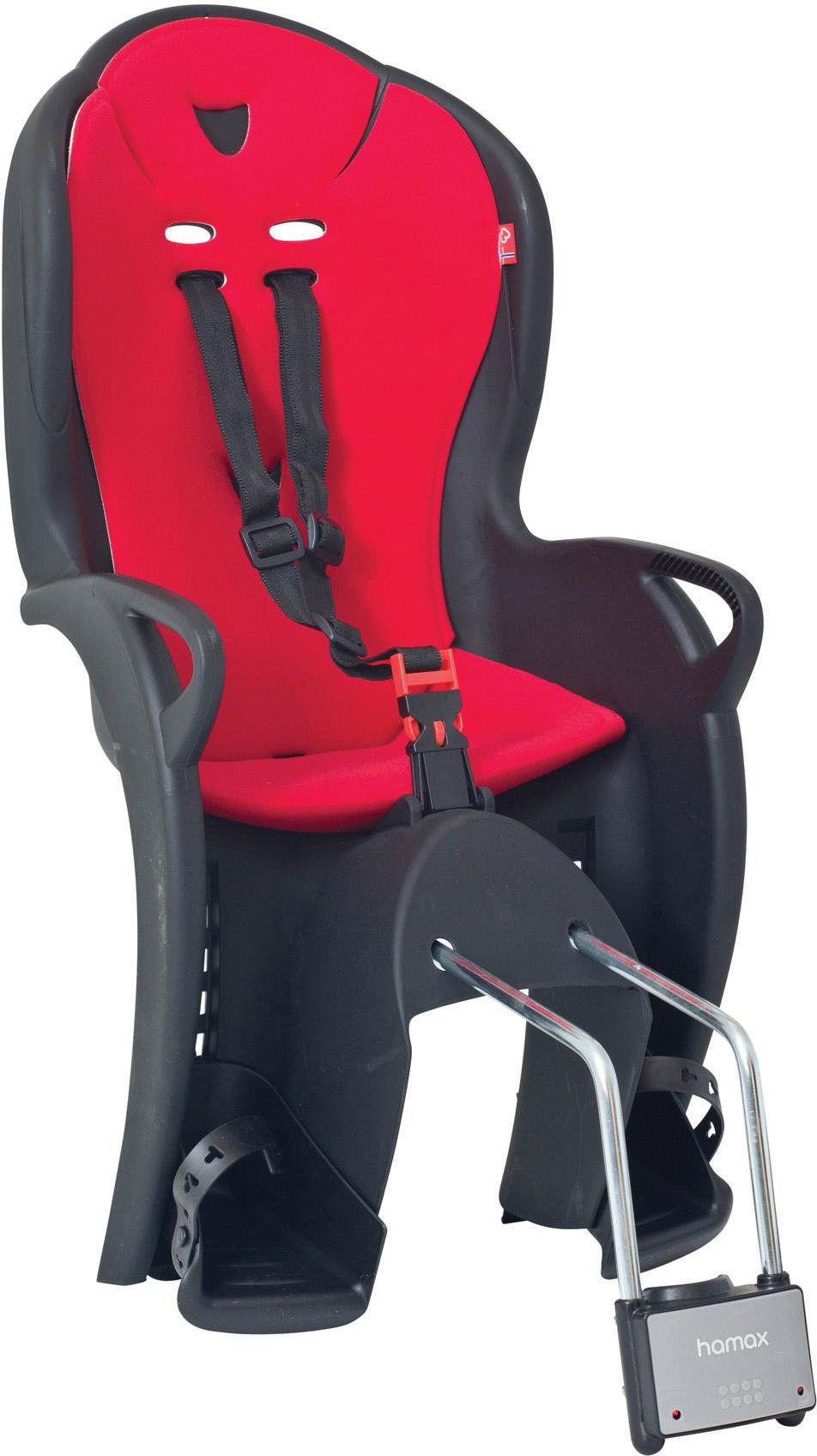 Hamax Kiss Rear Frame Seat - Black/Red