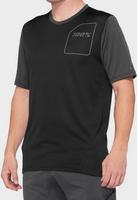 Halfords 100% Ridecamp Short Sleeve Jersey Black/Charcoal - L | Extra 8% off for BC Members