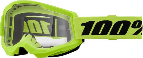 Halfords 100% Strata 2 Goggles - Neon Yellow | Extra 8% off for BC Members
